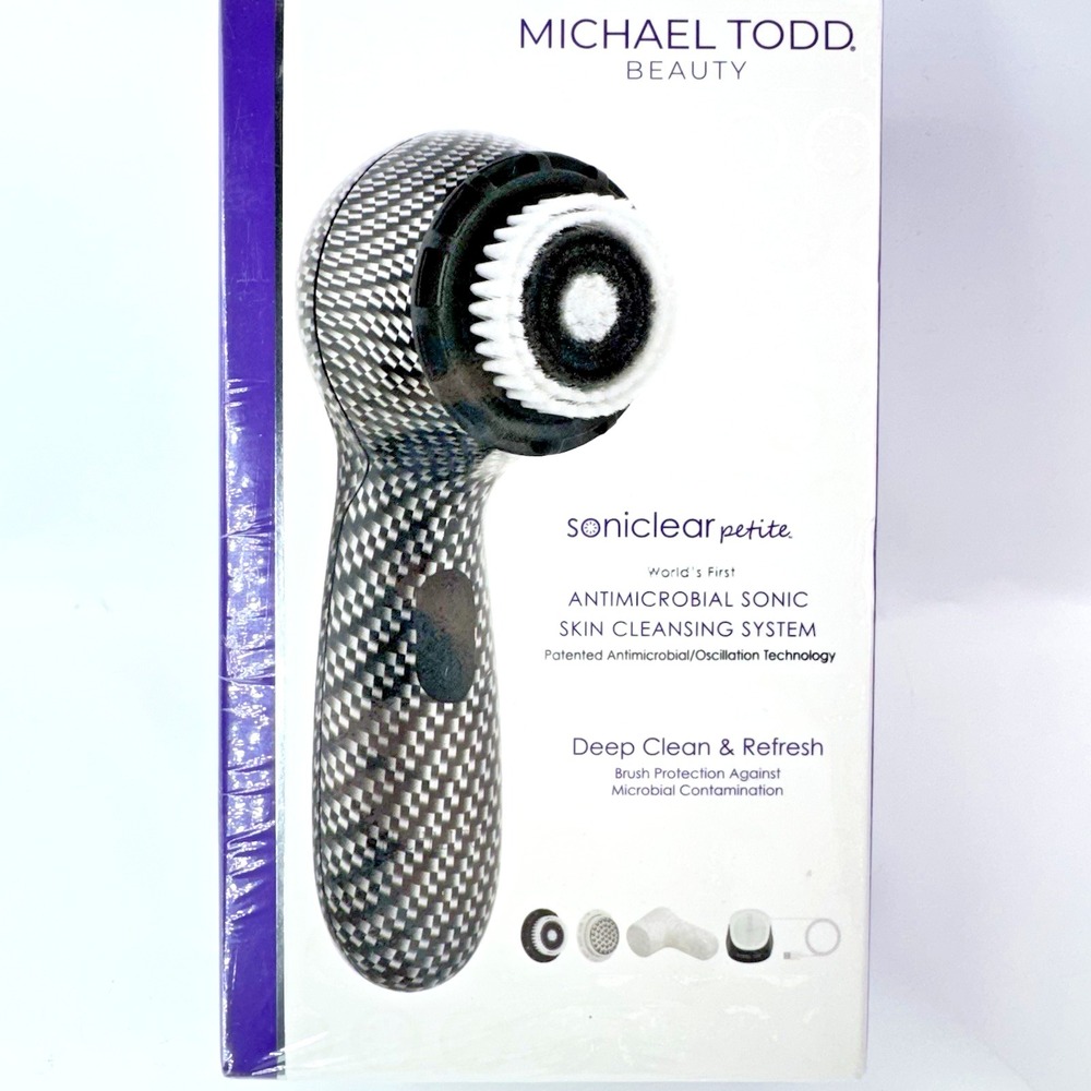 Michael Todd Soniclear Petite Antimicrobial Facial Cleansing Brush New & Sealed
